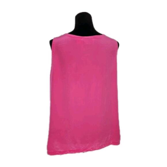 Vintage Carol HDRN signature pink silk tank top size Large - Picture 3 of 7